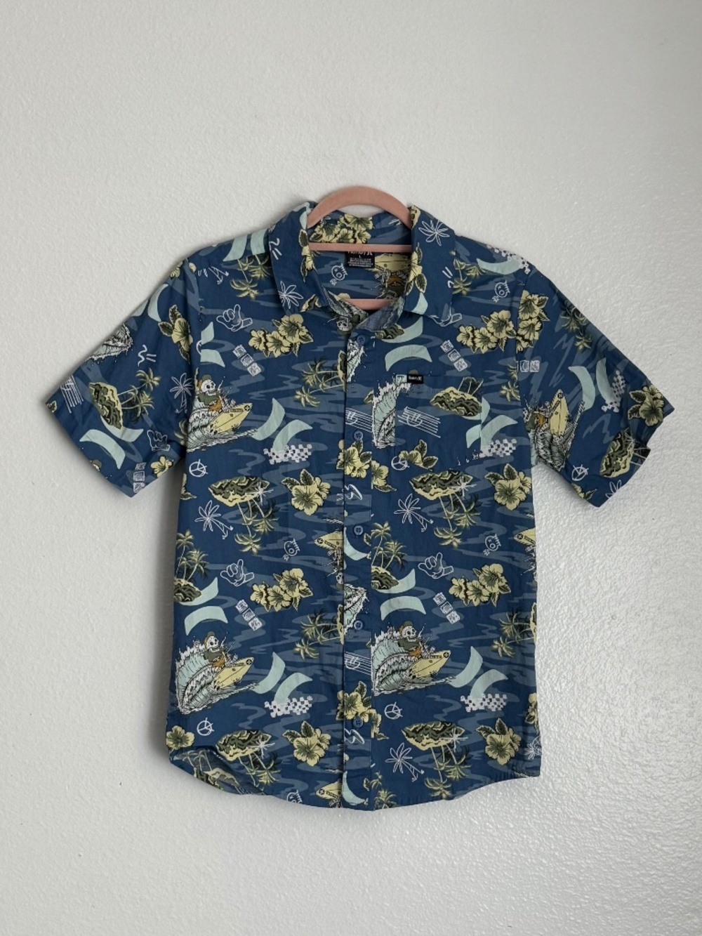 Hurley Boy's Tropical Button Down Shirt